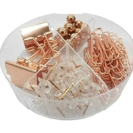 Set De Escritorio Kit Office Ibi Craft Clips Blinders Pins