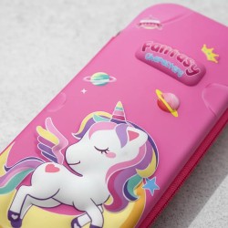 Cartuchera Diseño Unicornio En 3d Estuche Escolar