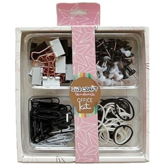 Kit Office Tendance Set De Escritorio Rosa Metálico X4