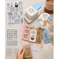 Kit Tags Personalizados Perforadora Y Muchos Sellos Divino