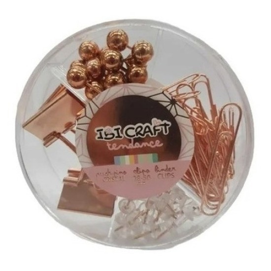 Set De Escritorio Kit Office Ibi Craft Clips Blinders Pins