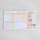 Planificador Semanal Con Stickers Decorativos Ibi Craft