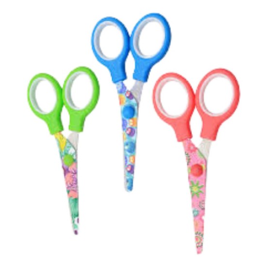 Tijera Escolar Dali 13 Cm Punta Redonda Varios Colores