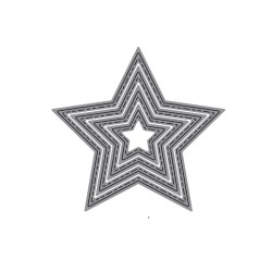 Troqueles De Corte Diseño Estrella 4 Medida Scrapbooking