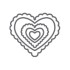 Troqueles De Corte Diseño Corazón 5 Medida Scrapbooking