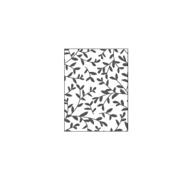 Matriz De Relieve Diseño Brotes Ramas Scrapbooking